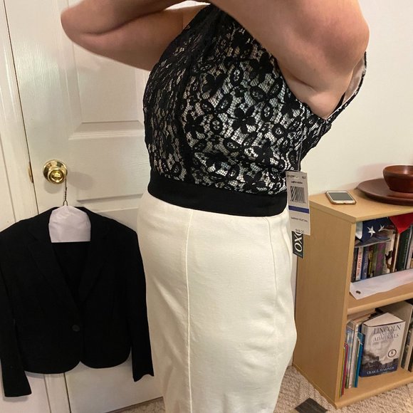 XOXO, size Juniors 9/10. black and cream - Picture 2 of 6